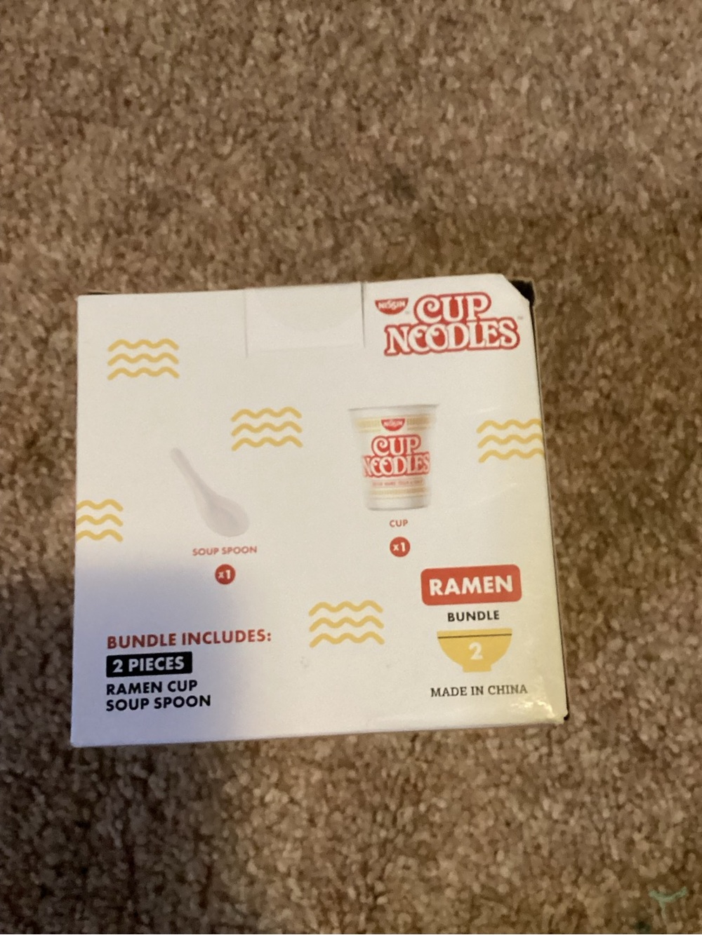 ISSI Red & White Cup Noodles Ramen Spoon Set - 2 Pieces - Picture 4 of 4
